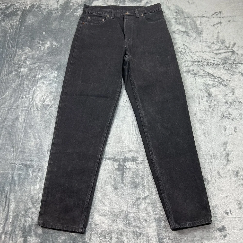 Vintage 1994 Black Levi's 550 Men's Jeans Relaxed Fit 33X32 USA Made 90s EUC Y2K